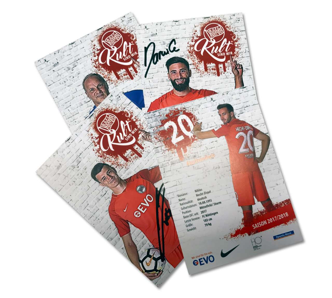 Autogrammkarten-Set 2017/17