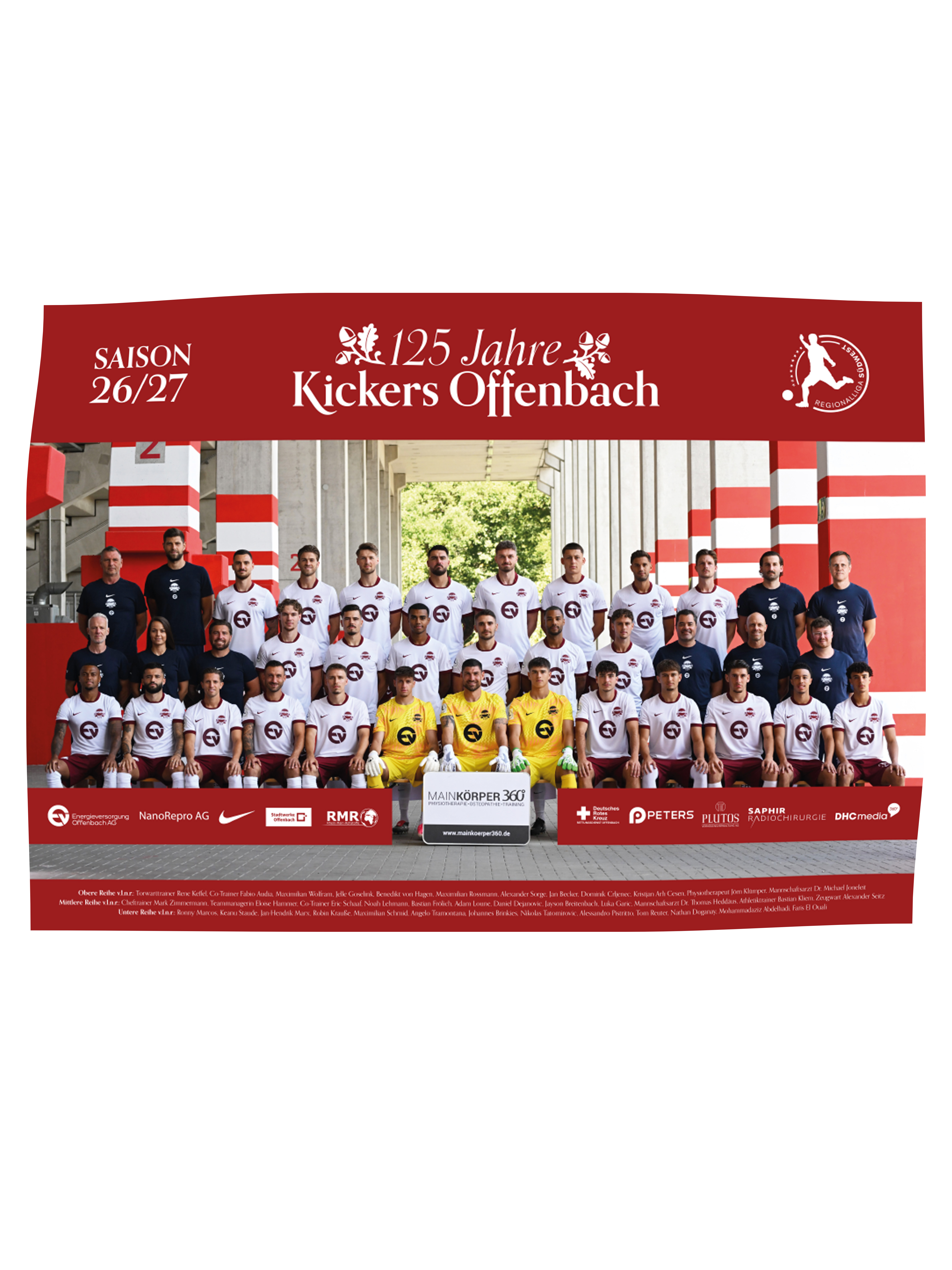 Mannschaftsposter 2026/27