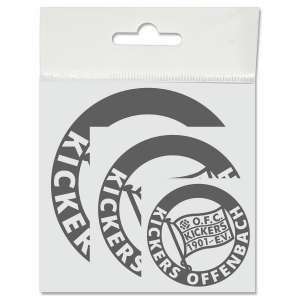 Aufkleber 3er-Set Silber Aufkleber 3er-Set Silber